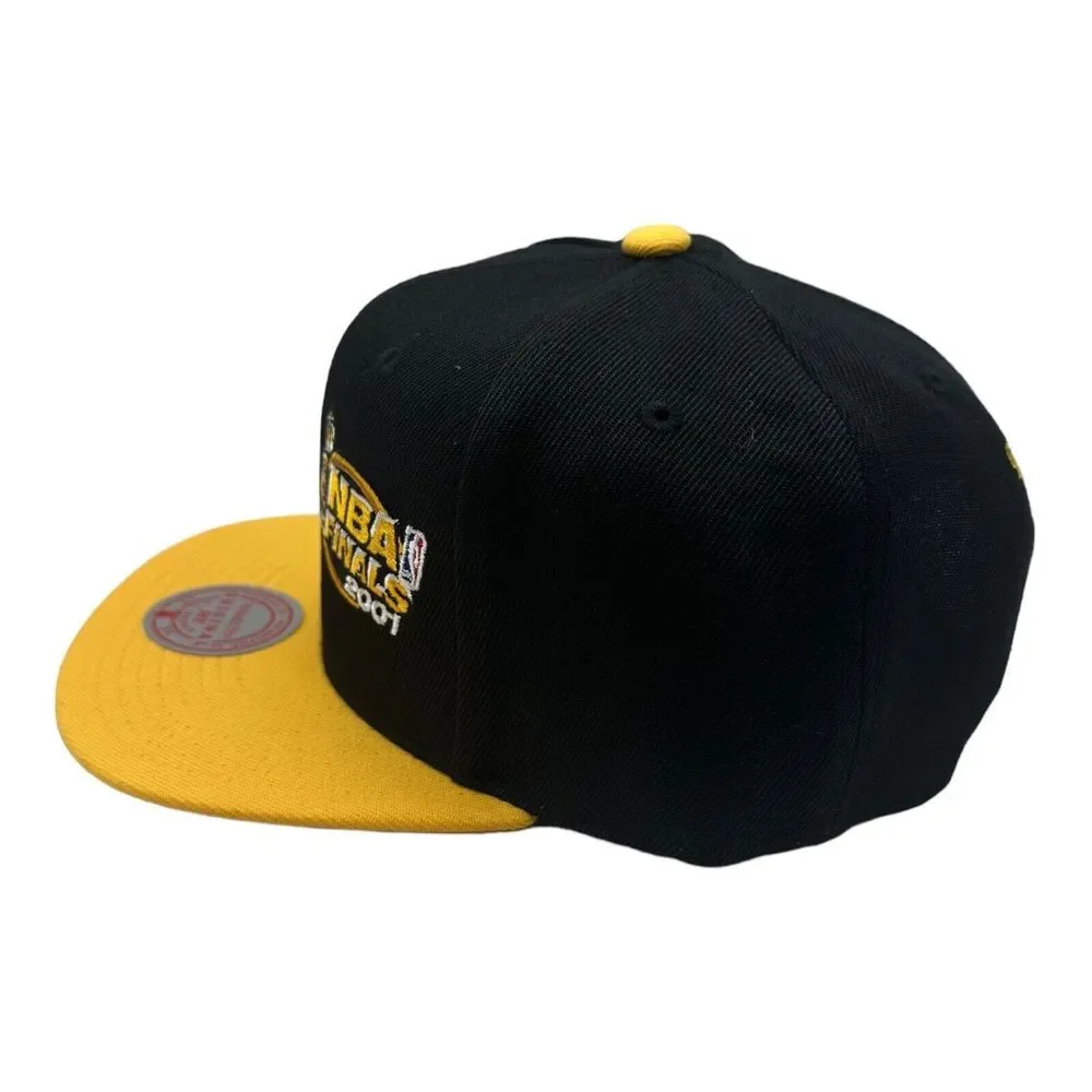 NWT Mitchell & Ness Los‎ Angeles Lakers 2001 NBA Finals Snapback Hat Cap Black